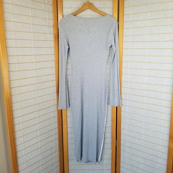 PrettyLittleThing Cut Out Midi Dress Stretch Knit Body Con Size 10 Sporty NWOT - Picture 7 of 8